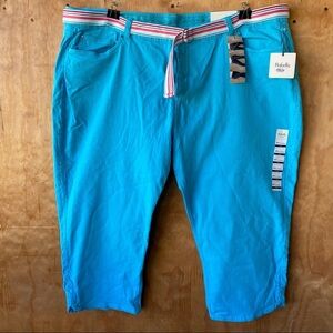 Rafaella Fusion Blue Slimming Weekend Crop Pant